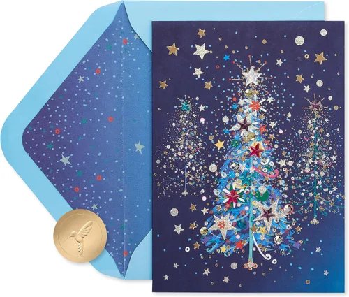 Miniatura 7 de Papyrus Tarjeta de Navidad artística con pájaro festivo, diseñada por House of Turnowsky (Heartfelt Wishes)