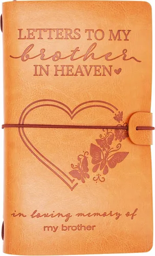 XPL Regalo conmemorativo para hermano, regalo de duelo, diario de fotos de viaje recargable, con texto en inglés "Those We Love Don't Go-Letters to
