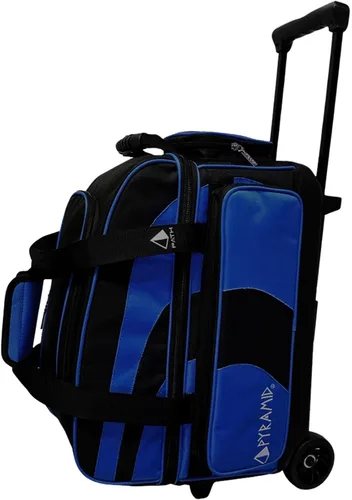 Miniatura 19 de Pyramid Bolsa de Bolos Deluxe de Doble Rodillo para 2 Bolas con Gran Compartimento Separado para Zapatos (Hasta 2 Pares de Zapatos) y Bolsillos