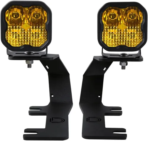 Miniatura 11 de Kit de luz de cuneta retroiluminada Diode Dynamics Serie Stage compatible con Chevrolet Silverado 1500 2014-2019, C2 1.0 Sport Combo Amarillo