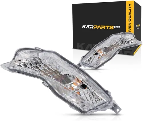 Para Toyota Camry - Conjunto de luz de señal de giro 2015 2016 2017 par lado conductor y pasajero modelo LE/SE | Reemplazo para TO2530153, TO2531153