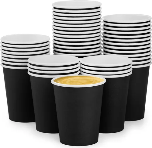 Miniatura 15 de Paquete de 75 unidades de tazas de papel desechables de 8 onzas, taza de café caliente, taza de café de papel para uso en oficina y cocina, tazas