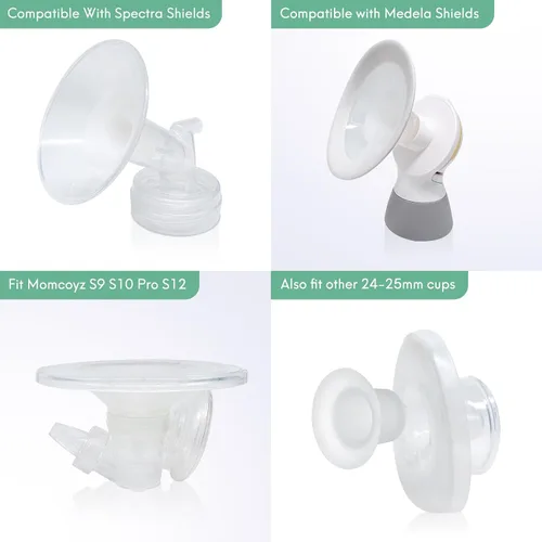 Miniatura 5 de Insertos de brida de silicona de 0.59 pulgadas compatibles con Momcozy S9 Pro S10 S12 Pro, Paruu P10 P3 R12, TSRETE, kmaier, MomWills, para Spectra
