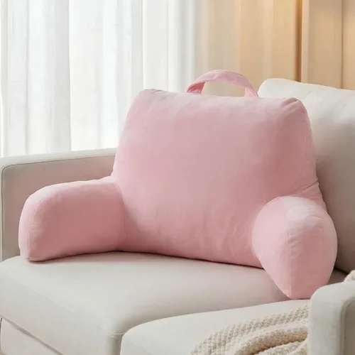 Miniatura 7 de NOONTIDE - Almohada de lectura para adultos sentados en la cama: almohada grande para la espalda con rollo de cuello desmontable y cojín individual