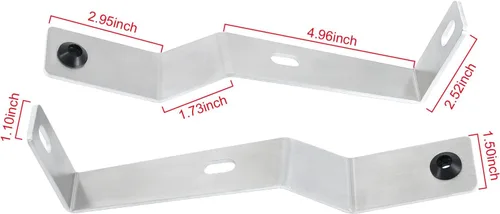 Miniatura 3 de Kit de abrazaderas de soporte de refuerzo del guardabarros trasero compatible con Yamaha Banshee 350 YFZ350 1987-2006