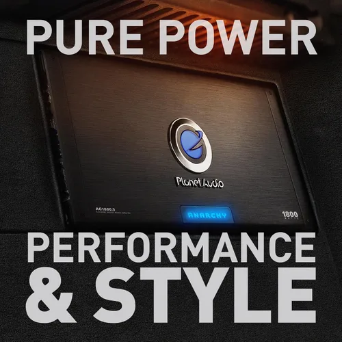 Miniatura 2 de Planet Audio ANARCHY amplificador estable de 5 ohmios, rango completo de 1800 W, clase A/B, de 2 canales