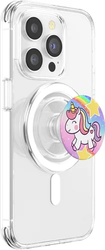 Miniatura 3 de Diseño de unicornio místico. PopSockets MagSafe PopGrip para iPhone