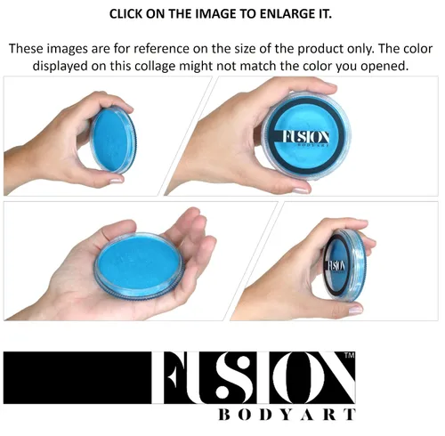 Miniatura 2 de Fusion Body Art Pintura facial profesional Prime Fresh Blue (1.26 onzas), suministros de pintura facial y corporal activada por agua, calidad