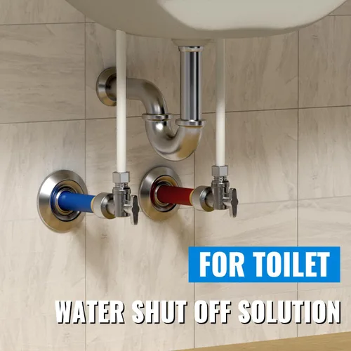 Miniatura 3 de SUNGATOR Paquete de 12 válvulas de parada angular, válvula de cierre de agua en ángulo de compresión de 1/2 x 3/8 pulgadas, cierre de agua