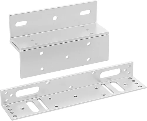 Miniatura 13 de Cerrojo magnético eléctrico con soporte Z y L de 500KG 1200LBS de fuerza de retención, electroimán de seguridad de 12V, modo NC Fail Safe, puerta
