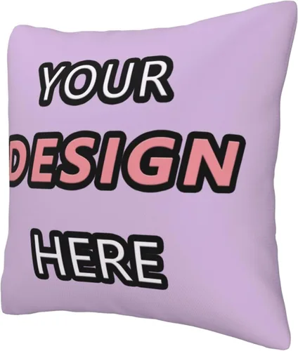 Miniatura 4 de Customized Pillow for Mother's Day Add Your Text/Logo Here Customized Photo Pillowcase for Chair and Couch 12''x12'' Purple