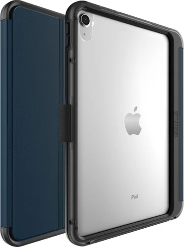 OtterBox Symmetry Folio Series - Funda para iPad (A16) y iPad de 10ª generación, diseño de noche costera (transparente/negro/azul), diseño ultra