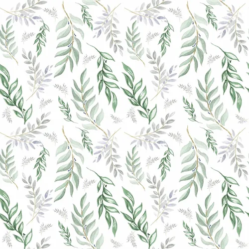 Nuwallpaper - Papel de contacto adhesivo decorativo extraíble con diseño de hojas verdes modernas, diseño floral, 17.7 x 393.7 pulgadas