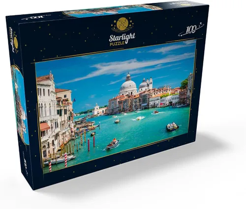 Miniatura 2 de MyPuzzle Grand Canal in The Sunshine of Summer in Venice Italy - Rompecabezas de 100 piezas prémium para adultos
