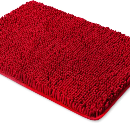 Miniatura 57 de Yeaban Alfombra de pasillo de baño de 24 x 72 pulgadas, antideslizante, alfombra de baño larga de felpilla gruesa, absorbente y lavable, alfombra
