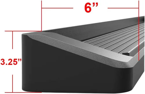 Miniatura 3 de HD Ridez Estribo de 6 pulgadas, color negro, compatible con Nissan Titan 2004-2025 King Cab (excluye modelos 2016) y Titan XD 17-19