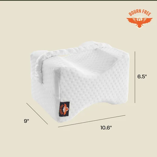 Miniatura 8 de Almohada de rodilla refrescante para personas que duermen de lado con correa y 2 fundas - Almohada de espuma viscoelástica para piernas para dormir