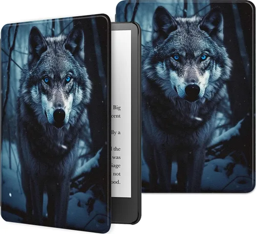 Miniatura 27 de Funda para Kindle básico de 6 pulgadas (11.ª generación), múltiples ángulos, piel sintética, delgada, con función de encendido y apagado automático