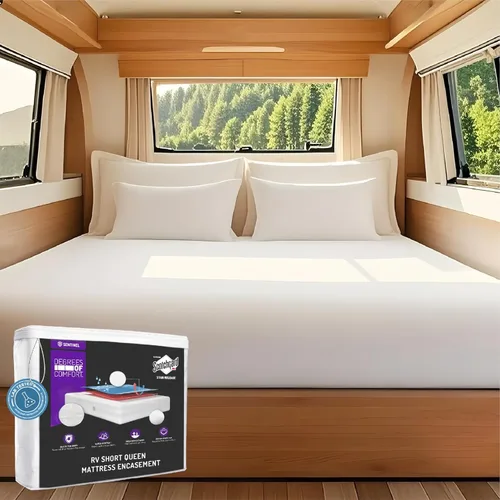 Miniatura 9 de Degrees of Comfort Protector de colchón de tamaño Twin resistente al agua – Funda de colchón a prueba de chinches con cremallera de seis caras 9.1