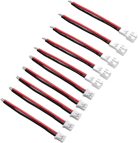 Miniatura 2 de INLIMA for Micro 10pcs 5cm 24AWG JST-PH 2.0 Female/Male Plug Silicone Cable for UR65 US65 UK65 Beta65 Micro FPV Drone Accessories Drone Accessories