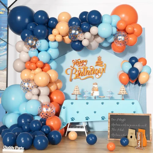 Miniatura 14 de Kit de Arco de Guirnalda de Globos de Vaquero Occidental de 170 Piezas, Globos de Confeti Negro y Marrón con Estampado de Vaca para Granja