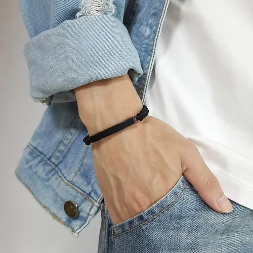 Miniatura 54 de Pulsera de urna personalizada para cenizas, recuerdos de joyería de cremación para mujeres y hombres, pulsera ajustable de cuerda tejida hecha a