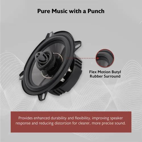 Miniatura 3 de Rockville RV5.3A - Altavoces de coche de 3 vías de 5.25 pulgadas, 600 W, 4 ohmios, woofer de polipropileno, envolvente de goma de butilo