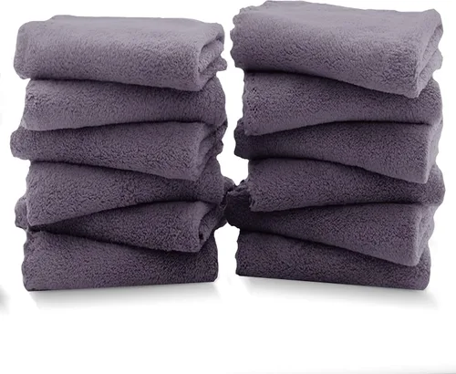 Miniatura 53 de TENSTARS Toallas de baño de seda con dobladillo para baño en liquidación - 27 x 55 pulgadas, ligeras, finas y de secado rápido, toalla absorbente