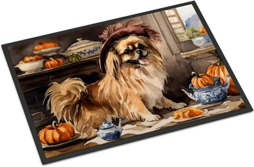 Miniatura 58 de Caroline's Treasures DAC1720MAT Affenpinscher - Tapete de otoño para cocina, con calabazas, 18 x 27 pulgadas, tapete para puerta delantera