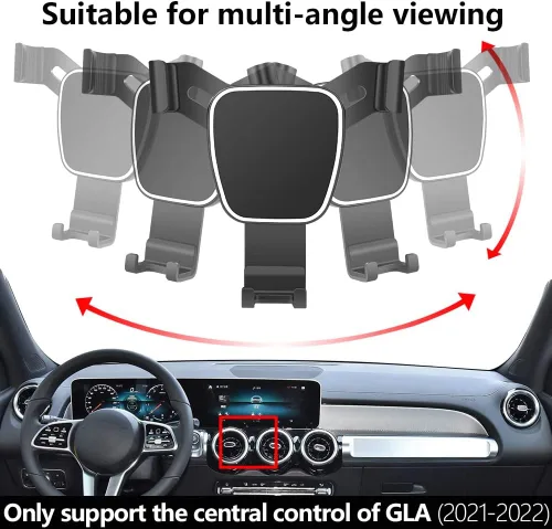 Miniatura 5 de Musttrue - Soporte de teléfono de coche para Mercedes Benz GLA 2021 2022 2023 2024 2025 Clase Auto Accesorios Soporte de navegación Decoración