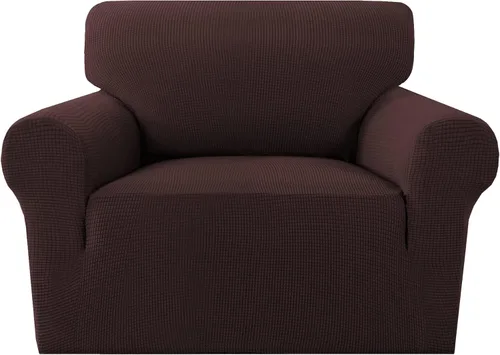 Miniatura 42 de MeilleMaison Funda elástica para silla reclinable, funda para sofá de 1 pieza con parte inferior elástica, lavable, protector de muebles Negro