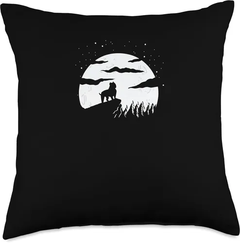 Miniatura 4 de American Bully Dog Breed Night Stroll for Dog Owner Throw Pillow