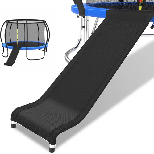 Tobogán de trampolín de 10, 12, 14, 15, 16 pies, accesorios de trampolín con efecto de amortiguación, adecuado para que los niños suban y se
