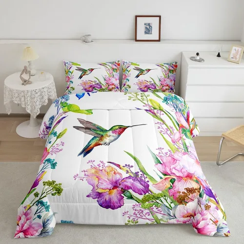 Miniatura 22 de Juego de edredón de nido de abeja, juego de ropa de cama geométrico verde y rojo, tamaño individual, juego de edredón reversible negro con colmena