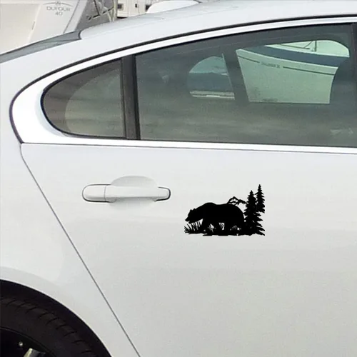 Miniatura 2 de Pegatinas de vinilo impermeable de alta calidad para el casco del coche, parachoques del coche, taza tubérculo, decoración de pared Negro