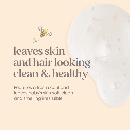 Miniatura 2 de Burt's Bees Jabón y champú espumoso para bebés sensibles, sin fragancia, sin lágrimas, probado por pediatras, 97.5% de origen natural, 258,9 ml