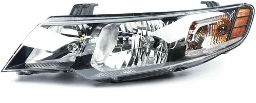 OUKANING - Para 2010 2011 2012 2013 Kia Forte/Forte Koup halógeno faro delantero izquierdo lado conductor estilo fábrica negro carcasa ámbar lente