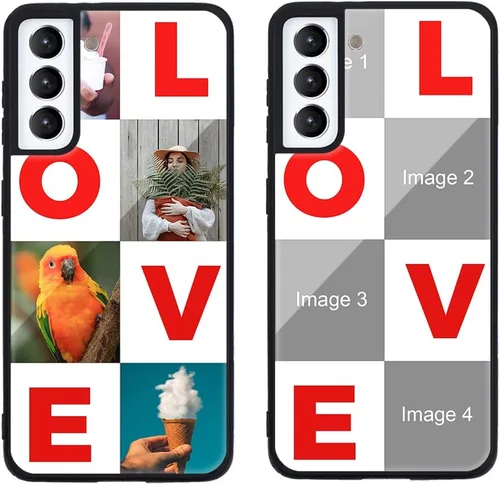 Miniatura 334 de Funda de teléfono personalizada para Samsung Galaxy S22+ / S22 Plus 5G, funda de TPU suave de vidrio templado antiarañazos personalizada con foto