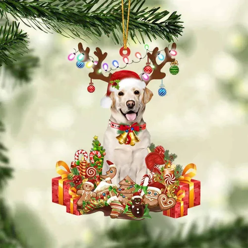 Miniatura 27 de Nazenti Adorno de Navidad personalizado de reno de Alaskan Malamute – Adorno de perro personalizado para amantes de las mascotas, acrílico plano