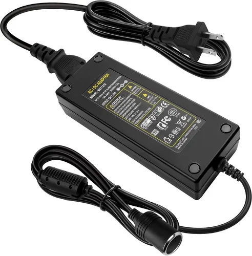Miniatura 9 de Herfair Convertidor de CA a CC 2A 24W Adaptador de enchufe para encendedor de cigarrillos de automóvil, cable de alimentación de 110-240V a 12V