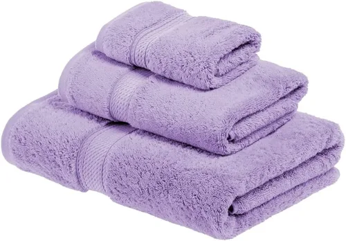 Miniatura 205 de Juego de 6 toallas de algodón egipcio Superior, incluye 2 toallas de baño, 2 toallas de mano, 2 toallas de cara/toallitas, ultra suaves de lujo