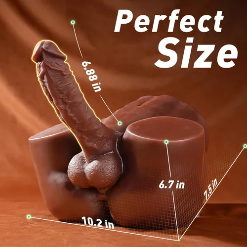 Miniatura 4 de Isskis Muñeca sexual masculina de 10.8 libras con consolador flexible, muñecas sexuales realistas de 6.8 pulgadas pene enorme para masturbación