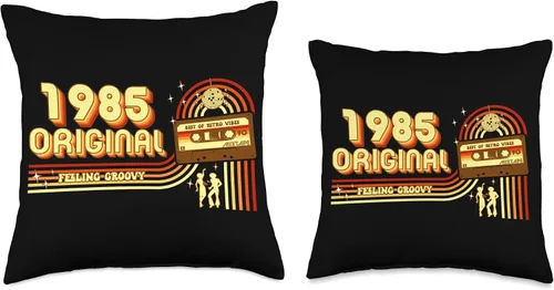 Miniatura 3 de 1985 vintage birthday retro Limited Edition men woman gift Throw Pillow