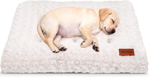 Miniatura 21 de Alfombrilla para jaula de perro, colchón de jaula de perro de felpa, colchón para jaula de perro suave, almohadilla antideslizante para jaula