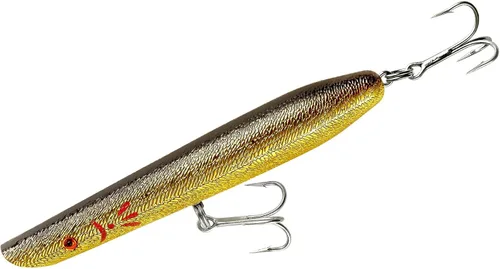 Miniatura 10 de Cotton Cordell Señuelo de pesca de lápiz Popper Topwater Amarillo perla
