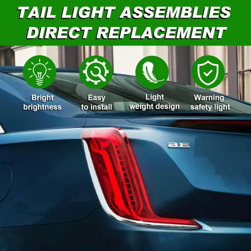 Miniatura 7 de Lochnchn Conjunto de luz trasera LED compatible con Cadillac XTS 2018 2019 derecha izquierda del lado del conductor, luz trasera de repuesto 84607637