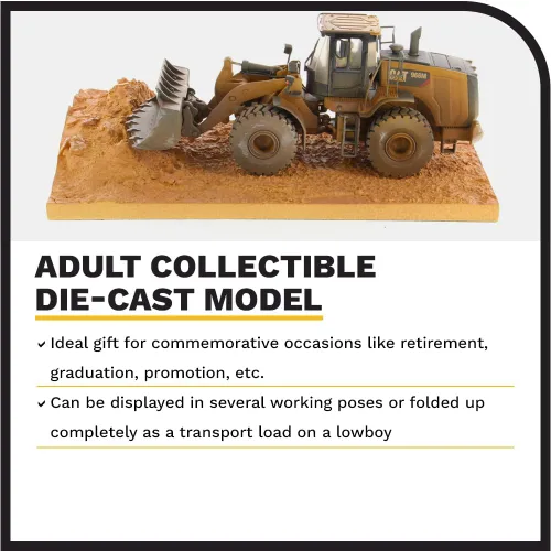 Miniatura 3 de Diecast Masters - Cargador de ruedas mediano desgastado 1:50 Caterpillar 966M - Serie desgastada - 85703