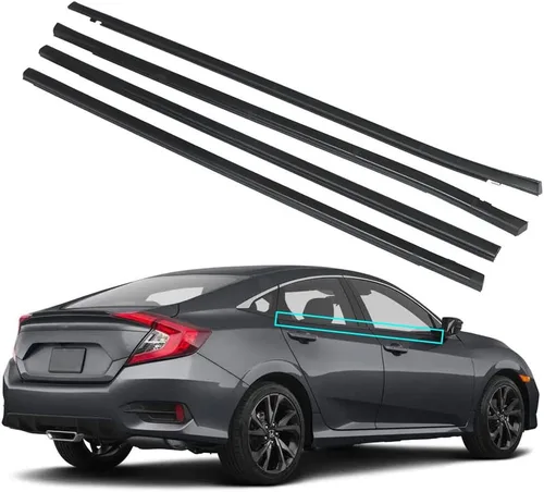 4 tiras de sellado para puerta 72450-TEA-T01 compatibles con Honda Civic Sedan 2016-2021, sustituye a # 72410-TEA-T01, 72910-TEA-T01, 72950-TEA-T01