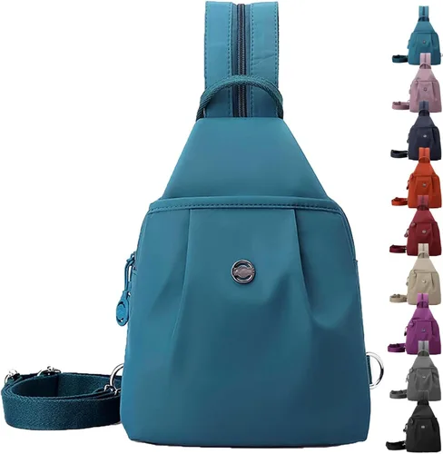 Miniatura 14 de Preferablen Waterproof 2-Way Commuter Bag, Large Capacity Oxford Convertible Shoulder Travel Bag, Anti-Theft Travel Tote, Small Backpack Purse