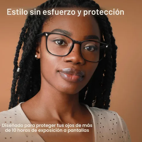 Miniatura 6 de Gaoye - Paquete de 3 anteojos de bloqueo de luz azul, falsos, cuadrados, de moda, anti rayos UV, para computadora, juegos, para mujeres/hombres